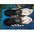 thumbnail image 2 of Adi-das Men's Sz 11 Gazelle Indoor Sneaker Black White Gum Casual Shoes H06259, 2 of 6