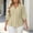 Beige, variant on Women Point Lapel Full Button Down Peplum Waist Blouse Pleated Curvy Fit 3/4 Puff Cuff Sleeve Wrinkle Resistant Solid Business Casual Plus Size Top for Wedding Outfits (PurpleXL)
