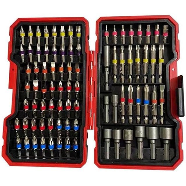 Impact Rated Driving Set Impact Driver Bit Set, Screwdriver Bit Set,Impact Tough Screwdriving Bit Set Set with Tough Case (83-Piece)