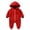 Watermelon Red, variant on Mercatoo Baby Boys Girls Thick Fleece Jumpsuit Hooded Fuzzy Long Sleeve Plush Lightweight 𝗥omper Winter Cozy Warm Clothes