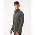 thumbnail image 2 of AllPro 4HM700 Performance Mélange Quarter-Zip Pullover-Charcoal Melange-2XL, 2 of 6