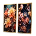 thumbnail image 3 of Designart "Vibrant Bee II" Floral Framed Wall Art Set Of 2 - Peach Animals Frame Gallery Set For Office Decor, 3 of 7