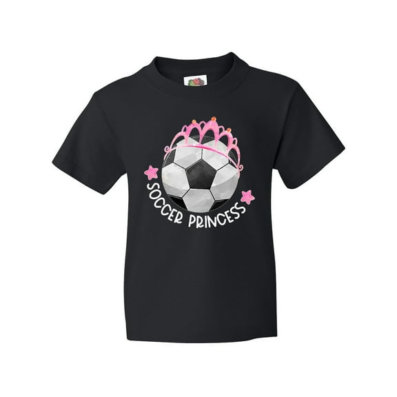 Inktastic Soccer Princess- Tiara Youth T-Shirt