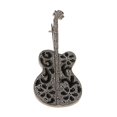 thumbnail image 2 of Yinanstore Diamante Guitare Forme Broche Hommes Femmes Rétro Émail Fleur Broche Broche Cadeaux, 2 of 8