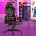 thumbnail image 2 of Posh Living Kimberlyn Faux Leather Game Chair Red, 2 of 9