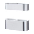 thumbnail image 4 of estante de almacenamiento sin perforaciones De La Puerta Del Hogar Soporte De Drenaje Soporte De Almacenamiento Estante Conjunto De Plata, 4 of 9