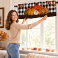 thumbnail image 4 of Fall Pumpkin Kitchen Curtains Valances Thanksgiving Harvest Design for Windows Valances Rod Pocket Curtain Valance for Bathroom Living Room Cafe 54x18 inch Window Treatment for Home Decor, 4 of 6