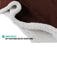 thumbnail image 2 of PetAmi Waterproof Dog Blanket for Medium Large Dog Puppy Cat Throw for Couch Cover Leakproof Protection, Sherpa Fleece, Reversible Soft Washable 60x40 Brown, 2 of 9