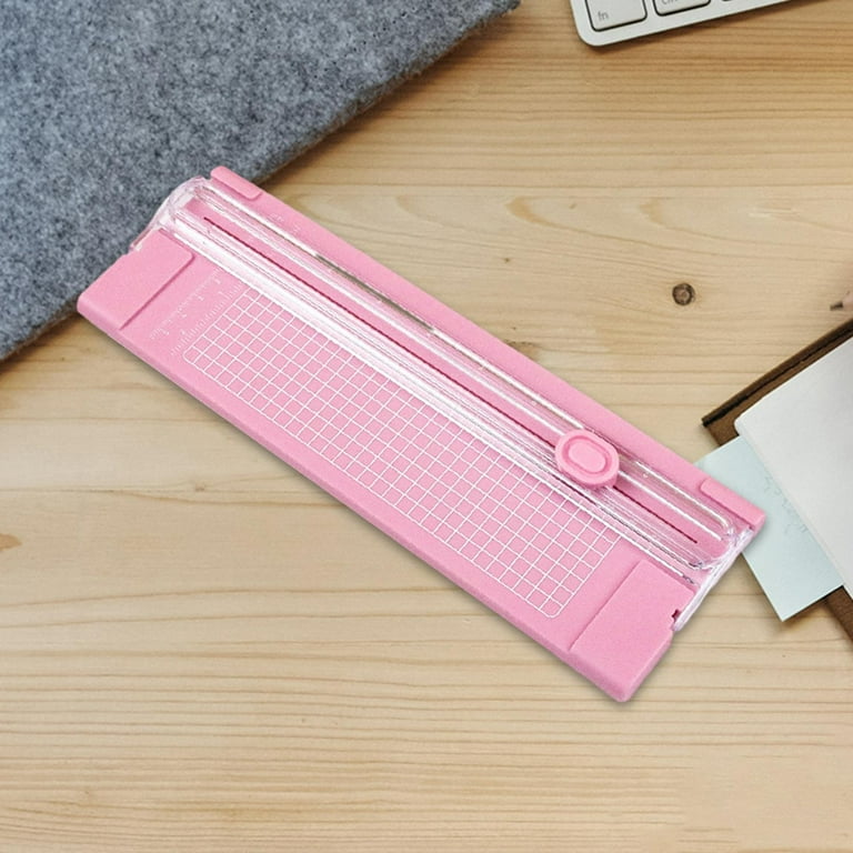 Buy Cobee Mini Paper Cutter Slider Paper Trimmer 11 Inches With  Multifunctional Hard Plastic Rule A5 Pink Online at desertcartSeychelles