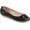 Black Faux Leather, variant on Women's Pin Up Couture Olive 08 Foldable Flat