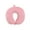 Pink, variant on AUQ Neck Pillow Premium Pp Cotton Travel Pillow Elastic Velvet Fabric Travel Neck Pillow,Pink