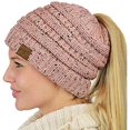 thumbnail image 1 of GFDYREE Quality Knit Messy Bun Hat Beanie, 1 of 1