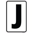 thumbnail image 1 of SignMission A-1218-22946 12 x 18 Po Signe en Aluminium - Signe avec la Lettre J, 1 of 1