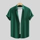 thumbnail image 1 of pstuiky Camisa de manga corta para hombre, Blusa de manga corta con cuello redondo y empalme irregular para hombre camisetas de hombre xl, 1 of 4