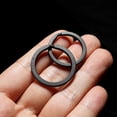 thumbnail image 4 of LLavero de titanio negro para hombre, llavero plano, soporte de anillos, hebilla de arco EDC ligero, accesorios, Gadgets, venta al por mayor, 4 of 4