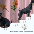 thumbnail image 6 of Schnauzer Dogs and Pioneer Flower Shower Curtain 36"x72" ,Bathroom Decorative Shower Curtains Set with 12 Hooks,Modern Waterproof Washable Shower Curtain, 6 of 6