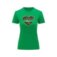 thumbnail image 2 of Playera Blusa Con Impresion De Corazon Love Animal Print Color Verde Talla Chica Marca Emil SaEs, 2 of 4