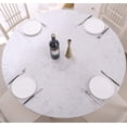 thumbnail image 3 of Mantel Walrus de vinilo transparente impermeable para mesa redonda, 3 of 7