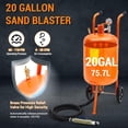 thumbnail image 1 of AKDSteel Sand Blaster Sand Blasting Machine, 60-110 Psi Pressure Air Sandblasting Kit With 4 Durable Ceramic Nozzles And Oil-Water Separator For Effective Cleaning, 1 of 7
