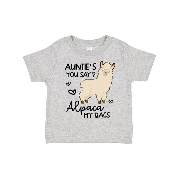 Inktastic Auntie's You Say Alpaca My Bags Boys or Girls Toddler T-Shirt