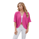 thumbnail image 3 of Cárdigan con Cuello en V y Aberturas Laterales, Color Rosa Brillante, Talla S, 3 of 10
