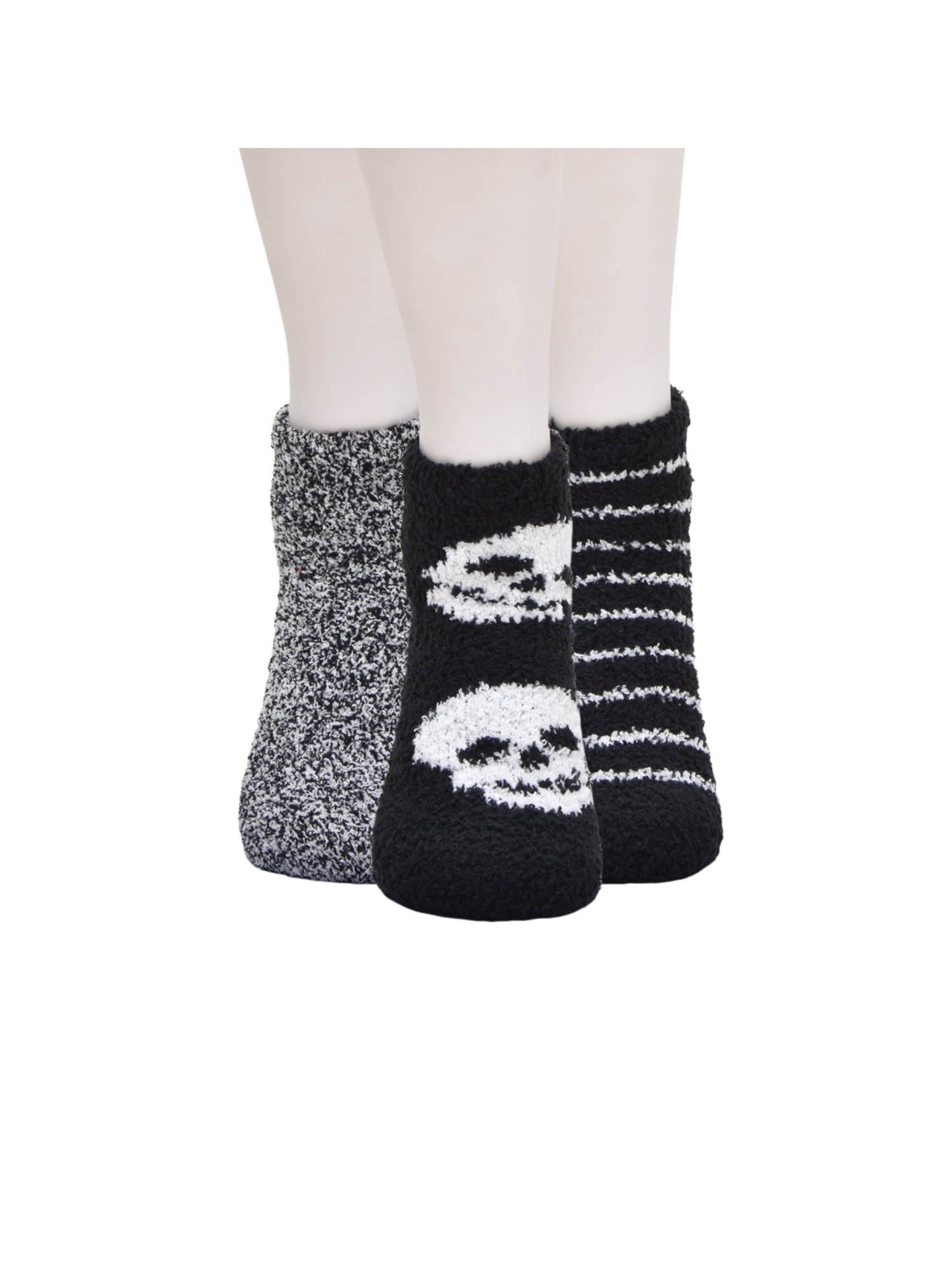 Wonder Nation Boys Skull Icon Cozy Ankle Socks, 3-Pack, Size S, Shoe Sizes 4-8.5