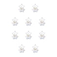 thumbnail image 3 of Monstrate Colgante de Navidad, campana de estrella, bayas, de ventana DIY, decoración impermeable, exquisita decoración decorativa de Blanco 10piezas, 3 of 6