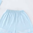 thumbnail image 6 of Amidoa Girls 2 Piece Outfits Summer Clothes Cute Short Sleeve T-Shirt and Casual Shorts Kids Clothing Sets,Light Blue Size 11, 6 of 8