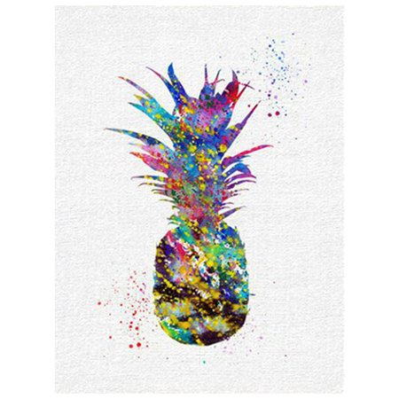 Country Living Room Pictures AkoaDa Posters And Prints Wall Art Canvas Painting Wall Picture for Living Room Nordic Home Decor Pineapple Pattern Frameless Paintings ()