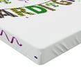 thumbnail image 2 of Ambesonne Mardi Gras Fitted Sheet, Fleur De Lis Beads, Twin XL Size, Purple Green Yellow, 2 of 3
