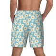 thumbnail image 2 of Lsque Mens Swim Trunks Daisy Floral A Pattern - Bathing Suit Compression Liner - Beach Swim Shorts Swimwear - (S-3XL) - Stretch Quick Dry -Small, 2 of 9