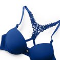 thumbnail image 5 of Voncos Underwear Sets for Women No Steel Ring Comfort Sports Lace Sexy Underpants and Bra Lingerie Set Blue Size L, 5 of 7