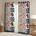thumbnail image 2 of Homewish Kawaii Cartoon Dachshund Black Out Curtains for Kid, Vintage Buffalo Patchwork Curtains Pack of 2 (42x63 Each), Cute Dog Pug Bedroom Curtains, Curtains and Drapes Decor, 2 of 6