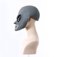 thumbnail image 4 of Máscara de terror alienígena para fiesta de Halloween, máscara de látex suave para Festival de fantasmas, tocado facial de simulación, 4 of 5