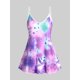 thumbnail image 1 of Tank Top con Estampado de Estrellas y Curva en Talla Extra con Escote Pico Rosegal Camisetas sin mangas de talla grande, 1 of 5