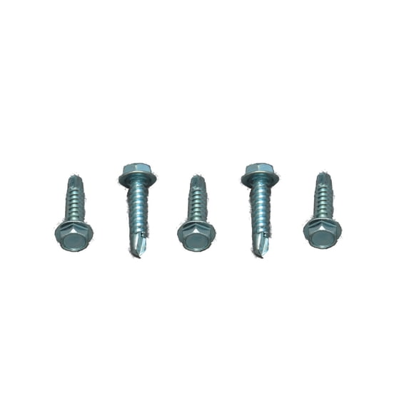 Vis AP 012-DP500 8X3/4 Type Auto-Tappant; Longueur 8 x 3/4 Pouce; Tête de Laveur Hexagonale; Caisse de 500; Plaqué Zinc