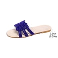 thumbnail image 4 of Sandalias Mujeres Casual Slide Sandalias Strass Bow Open Toe Flat Slides, Zapatos Planos para las Mujeres Compatibilidad Cómoda Y Elegante, 4 of 8