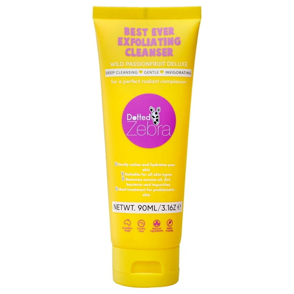 El mejor limpiador exfoliante de Dotted Zebra para mujeres - Limpiador de 3,16 oz
