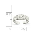 thumbnail image 2 of White Sterling Silver Ring Band Toe, Size 9, 2 of 2