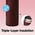 thumbnail image 4 of Owala Freesip 24oz Insulated Stainless Steel Water Bottle - Black Cherry, 4 of 5
