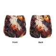 thumbnail image 5 of Lsque Colorful Abstract Eagle Printed Women's Running Shorts with Liner Pockets,Elastic Quick Dry Workout Athletic Gym Yoga Shorts,Womens High Waist Shorts-Medium, 5 of 9