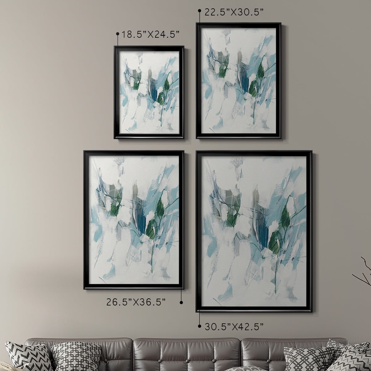 Ice Cavern I Premium Framed Print, in Gold, Black, or Silver - Ready to Hang