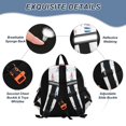 thumbnail image 3 of RMDQTR Adorable Ear-Print Backpack with Reflective Strip and Anti-Lost Leash Adjustable Shoulder Straps Mini Travel Backpack Starry Coastal Sailboat Repeat, 3 of 7