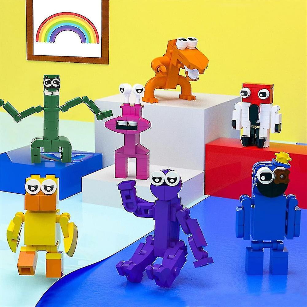 7pcs Roblox Rainbow Friends Minifigure Funny Assembled Mini