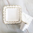 thumbnail image 5 of CSChome Party Tableware Kids Baby Shower Party Supplies Disposable Party Tableware Set Elegant Convenient -Saving Gold Rimmed Plates, 5 of 5