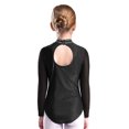 thumbnail image 2 of TiaoBug Girls' Gymnastics Bodysuit Acrobatics Ballet Unitard Tumbling Sports Dance Workout Wear Black 10, 2 of 7