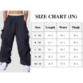 thumbnail image 5 of Pantalones cargo ZAFUL con bolsillo plano con paracaídas para hombre, color azul marino XL, 5 of 5