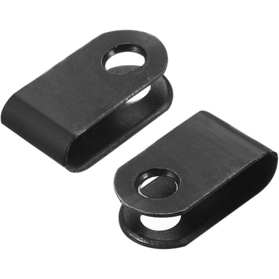 Cable Clips,Wire Holder,Cord Management Organiser Clamps Home and Office, 100Pcs Nylon U-Type Cable Clamp Organizer Cord Clips for Wire Management 3.3mm Black