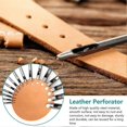 thumbnail image 2 of 15-Piece Hole Punch Set, Leather Punch Set,0.5 mm to 6 Mm, Round Steel Hollow Punch Set with 1 Rubber Hammer,for Leather, 2 of 5