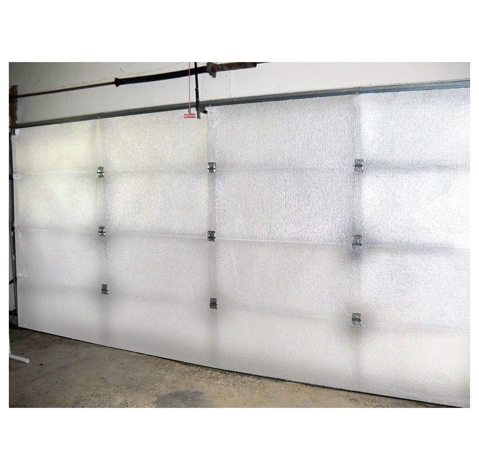 NASATECH White Pre-cut 16 Panel 2 Car Garage Door Insulation Kit Reflective Foam